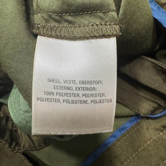 Elevenses Pants Womens 14 Green Cargo Joggers Elastic Waist Zip Ankle Pockets - Picture 15 of 16